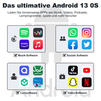 Fanvace MP3 player sa Spotify, Bluetooth i WLAN vezom, sa ekranom osetljivim na dodir od 4,02 inča 6