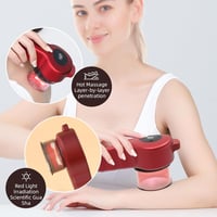 Fanximan Elektromos Köpölyöző Készülék Vörös Fény Terápiával - 2 Üzemmód, 6 Köpölyöző Fej, 12 Szívóerősség, Gua Sha Masszázs 5