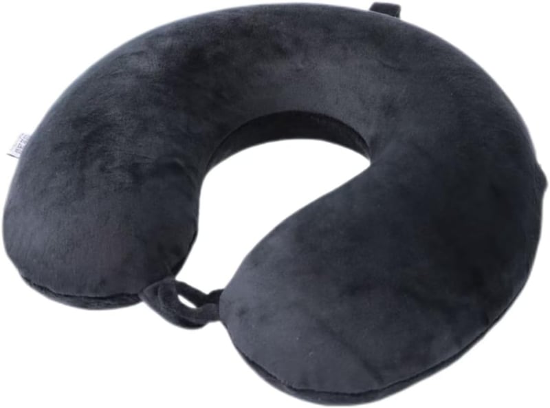 Far win Utazási Párna Memory Foam U-alakú Nyakpárna Repülőgép Autó Iroda Hordozható Fekete
