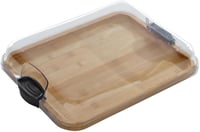 Tocător din bambus dreptunghiular Farberware 28x35,5 cm cu inserție pentru card Build-a-Board 7