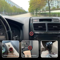 FARBIN 12V OOGA Klasszikus Autókürt Króm Gomb Piros Hangszóró Szett 6
