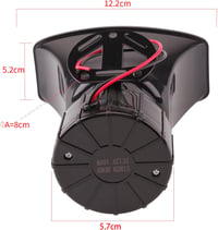 FARBIN 7 Hangú Rendőrségi Sziréna - 12V 100W Vezeték Nélküli Autó Hangszóró Távirányítóval - 120dB Vészjelző Kürt Univerzális Járművekhez 6