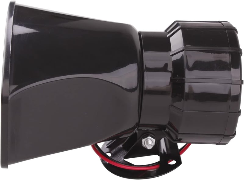 FARBIN 7 Hangú Rendőrségi Sziréna - 12V 100W Vezeték Nélküli Autó Hangszóró Távirányítóval - 120dB Vészjelző Kürt Univerzális Járművekhez