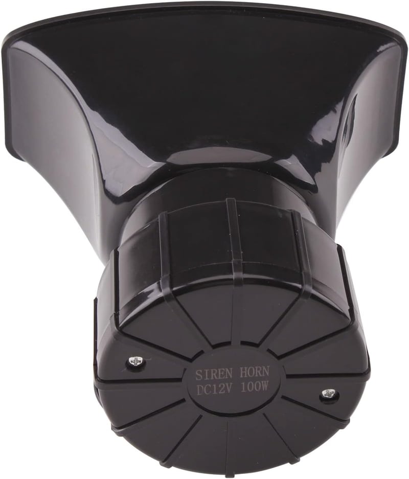 FARBIN 7 Hangú Rendőrségi Sziréna - 12V 100W Vezeték Nélküli Autó Hangszóró Távirányítóval - 120dB Vészjelző Kürt Univerzális Járművekhez