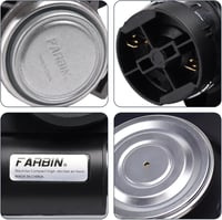FARBIN Kompakt Autóduda 12V – 130dB Csiga Légkürt Relével és Kábelköteggel, Kapcsolóval, Autóhoz/Motorhoz/Teherautóhoz 2