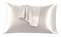 Față de pernă din satin FARFALLAROSSA 40x80 cm, 2 buc. – 100% satin, față de pernă super moale, bej 2