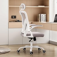 Ergonomická kancelárska stolička Farini s opierkou hlavy a podrúčkami, výškovo nastaviteľná kancelárska stolička na kolieskach, 150 kg, kaki 8