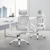 Scaun de birou ergonomic Farini cu roți, tetieră și cotiere rabatabile — o mică ruptură pe șezut (stare: vezi poza a 2-a) 12