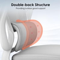 Scaun de birou ergonomic Farini cu roți, tetieră și cotiere rabatabile — o mică ruptură pe șezut (stare: vezi poza a 2-a) 7