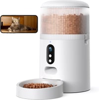 Faroro Automata WiFi Kisállat Etető 4L - 3MP HD Kamerával, Éjjellátóval, Kétirányú Hanggal, Applikációs Vezérléssel Macskáknak és Kutyáknak 1