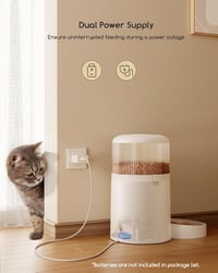 Faroro Automata WiFi Kisállat Etető 4L - 3MP HD Kamerával, Éjjellátóval, Kétirányú Hanggal, Applikációs Vezérléssel Macskáknak és Kutyáknak 7