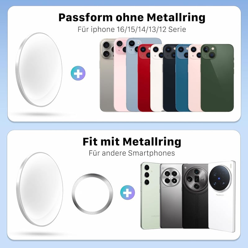 FARWAYVIEW Mágneses Selfie Tükör iPhone-hoz, Széles Látószög Objektív Vlogozáshoz