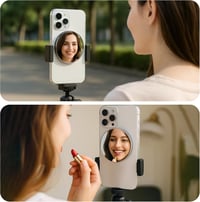 FARWAYVIEW Mágneses Selfie Tükör iPhone-hoz, Széles Látószög Objektív Vlogozáshoz 2