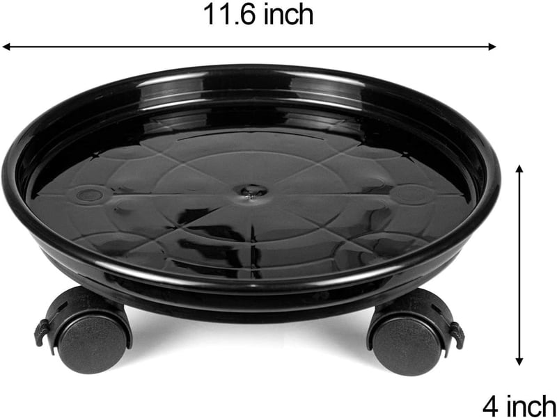 Fasmov 3 db 30 cm-es virágkocsi, kerekestalp növénynek, 50 kg terhelhetőség, univerzális görgős cseréptalp