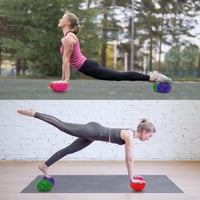 Fasmov 6 db félgömb jóga labda egyensúly tréning fitness 16 cm - Red, pink, blue, purple, grey, green, 15,9 cm x 8,9 cm 4