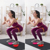 Fasmov 6 db félgömb jóga labda egyensúly tréning fitness 16 cm - Red, pink, blue, purple, grey, green, 15,9 cm x 8,9 cm 6