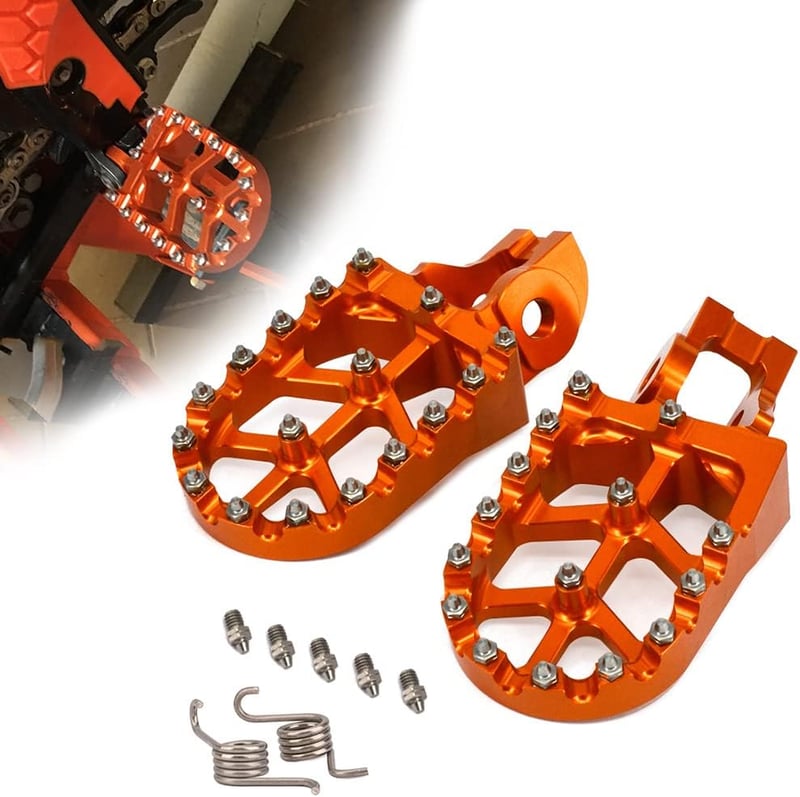 Pedală de frână CNC din aluminiu Fast Pro pentru modelele KTM SX/XC/EXC-F - portocaliu