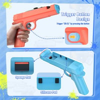 FASTSNAIL Nintendo Switch 2 Lövöldözős Pisztoly Griff Joycon Kék Narancssárga 2