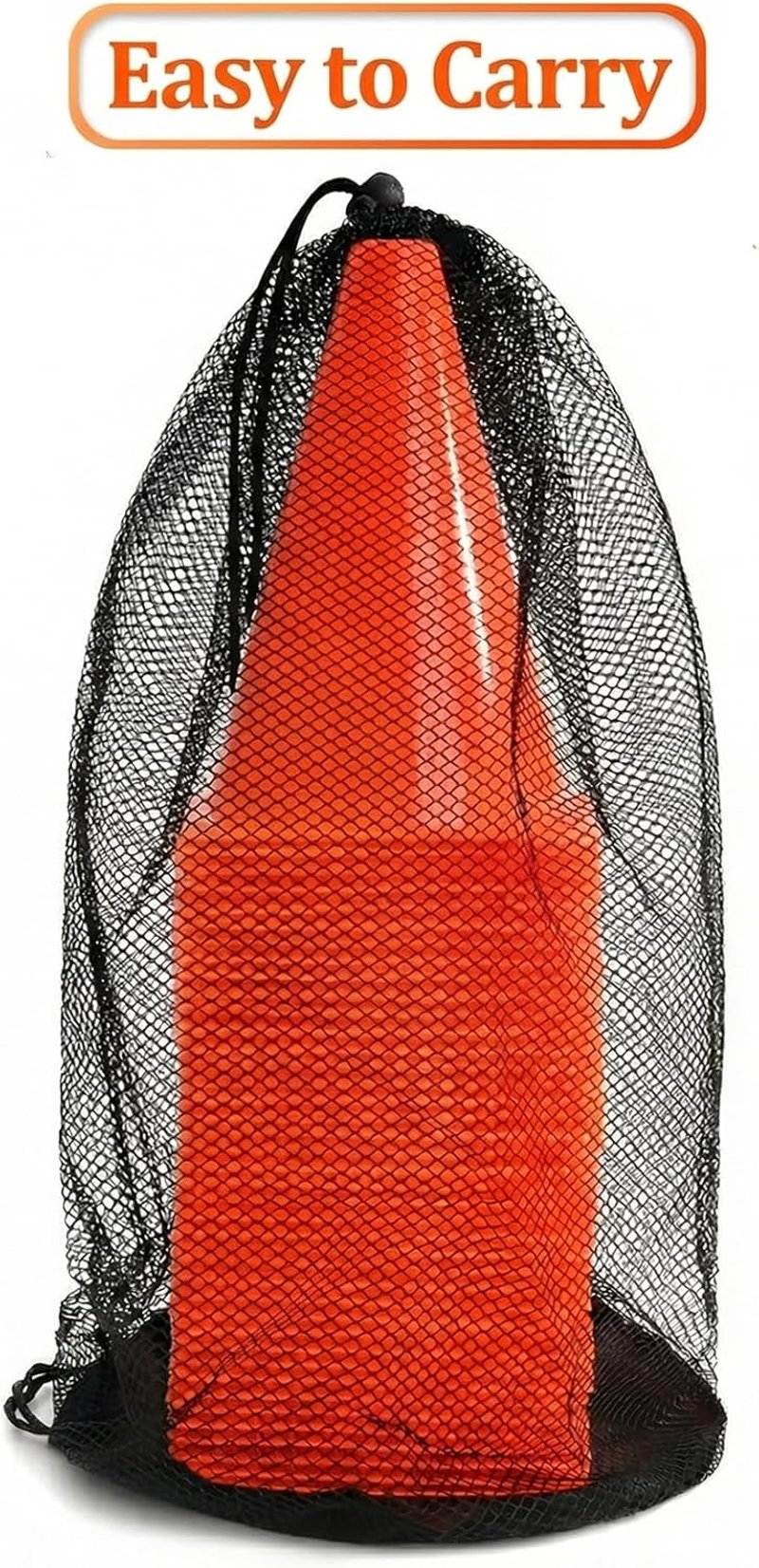 Faswin 40 db narancssárga jelzőkúp 18 cm sporthoz, edzéshez, kutyaoktatáshoz - Sunset Chevron Orange/Evening Red, 7"