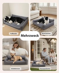 Ortopedický pelech pre psov Favodormir 73x45 cm, vodoodolná pohovka z umelej kože pre malé psy, s penovou výplňou typu "vaječné platne", odnímateľným prateľným vankúšom a protišmykovou úpravou, S 9