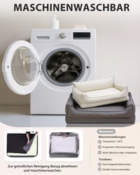 Ortopedický pelech pre psov Favodormir 73x45 cm, vodoodolná pohovka z umelej kože pre malé psy, s penovou výplňou typu "vaječné platne", odnímateľným prateľným vankúšom a protišmykovou úpravou, S 7