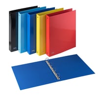 Dosar cu inele Favorit Sprint, 22x30 cm, 4 inele rotunde, 30 mm, carton, albastru 3