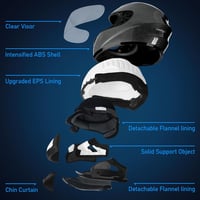 Favoto Motoros Bukósisak Full Face XL Carbon Fiber ECE Tanúsított 6