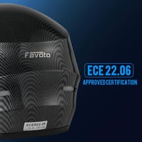 Favoto Motoros Bukósisak Full Face XL Carbon Fiber ECE Tanúsított 4