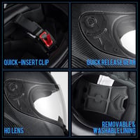 Favoto Motoros Bukósisak Full Face XL Carbon Fiber ECE Tanúsított 7