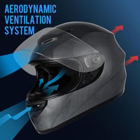 Favoto Motoros Bukósisak Full Face XL Carbon Fiber ECE Tanúsított 2