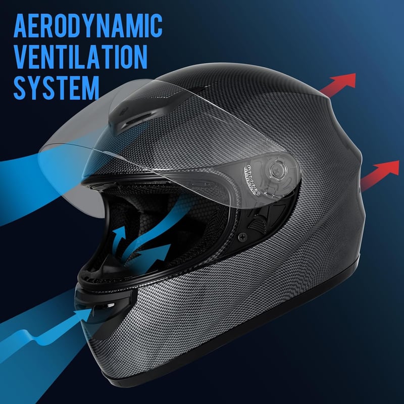 Favoto Motoros Bukósisak Full Face XL Carbon Fiber ECE Tanúsított