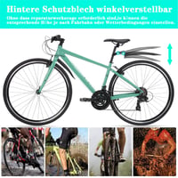 Sada nastaviteľných blatníkov Favuit na 20-26-palcové MTB horské a mestské bicykle s rýchloupínacím systémom 4