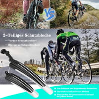 Sada nastaviteľných blatníkov Favuit na 20-26-palcové MTB horské a mestské bicykle s rýchloupínacím systémom 3