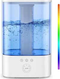 Maxcio 3,5L-es Párásító - RGB Fény, 3 Ködmód, Időzítő, 40 Órás Üzemidő 1