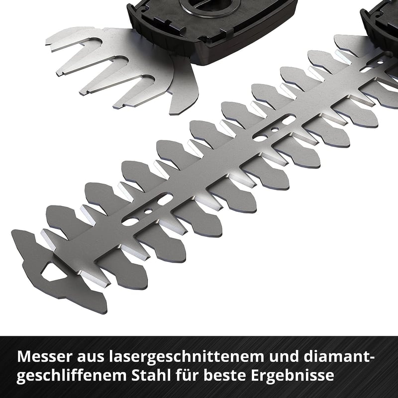 Einhell Akkumulátoros fű- és bokornyíró GE-CG 18/100 Li T-Solo Power X-Change - 18V, 10cm vágásszélesség, 20cm vágáshossz, teleszkópos nyéll
