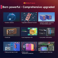DALY Smart 4S BMS 12V WiFi Modullal - LiFePO4 Lítium Akkumulátor Védelmi Rendszer CAN/RS485 Kommunikációval, 100A Terhelhetőség 3