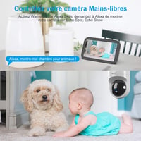 Wansview 2K WiFi beltéri biztonsági kamera Alexa-kompatibilis, babaőrző funkcióval 5