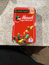 Joc de societate de călătorie Schmidt Spiele 51204 Nu te supăra, frate! în cutie metalică, cu pioni colorați, stare outlet, desfăcut 2