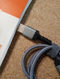 Cablu HDMI SNOWKIDS 8K 48Gbps, conectori tată-tată, împletit, transfer de date ultra-rapid, pentru TV, monitor, proiector, utilizat 4