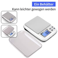 KUBEI digitális konyhai mérleg 1kg/0,01g - USB töltés, nagy pontosságú, ékszerhez, pénzérméhez 7