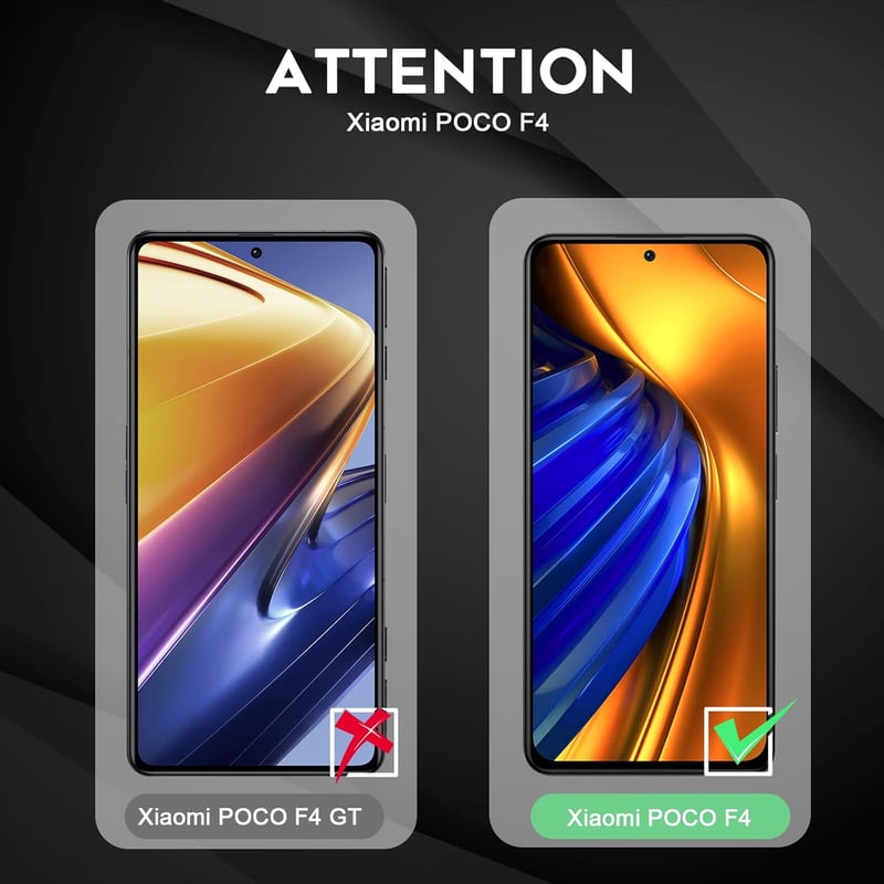 Xiaomi Poco F4 5G védőfólia szett - 6db, kijelzőre és kamerára, 9H keménység