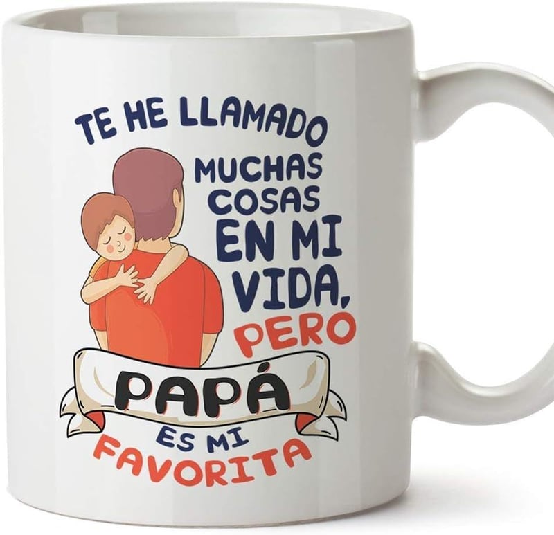 Egyedi Apák Napi Bögre Spanyol Felirattal - MUGFFINS 350ml