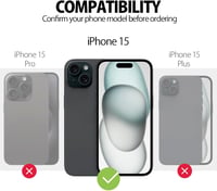 Apple iPhone 15 Kétréteges Szilikontok Kameravédelemmel - MyGadget Sötétkék Védőtok 2