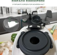 Thermomix TM6 és TM5 Kiegészítő Tartó - 6 Részes Fekete Multifunkciós Tároló 4