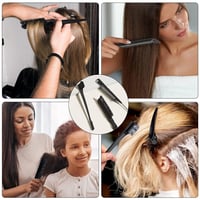 Set de 3 perii și piepteni de coafat pentru frizeri/coafori - negru 6