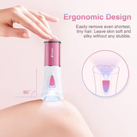bubbacare Vezeték Nélküli Epilátor - Női Szőrtelenítő Arc és Test Számára, LED Világítással, Bikini, Hónalj és Láb Szőrtelenítéshez 4