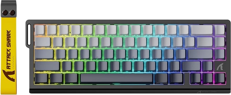 ATTACK SHARK X68 HE 8000Hz Gyors Mechanikus Gamer Billentyűzet, 0.01mm Pontosság, RGB Háttérvilágítás, Mágneses Kapcsolók, 60% Kompakt, PC/M