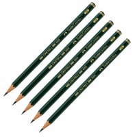 Faber-Castell Castell 9000 2B grafitna olovka – pakiranje od 5 komada (nepotpuni set, iz originalnog pakiranja) 1