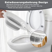 DEANIC Összecsukható WC-re Akasztható Ülőfürdő Kád - Aranyér, Szülés Utáni és Idősek Ápolására (Szürke) 2
