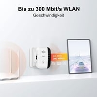 aigolink WiFi Jelerősítő 300 Mbps - Fehér Vezeték Nélküli Repeater Ethernet Porttal, WPS Gombbal, AP Móddal, Kompakt Dizájnnal és Kikapcsolh 3